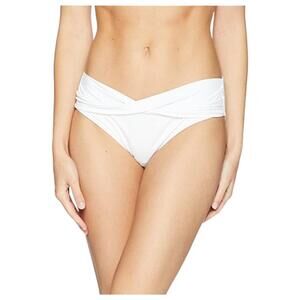 Tommy Bahama White Twist-Front Bikini Bottom